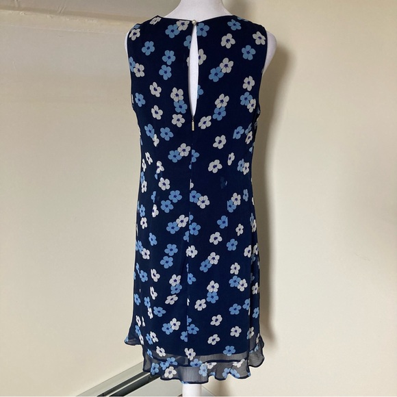 Karl Lagerfeld Blue Floral Sleeveless Dress size 6 - Picture 5 of 6